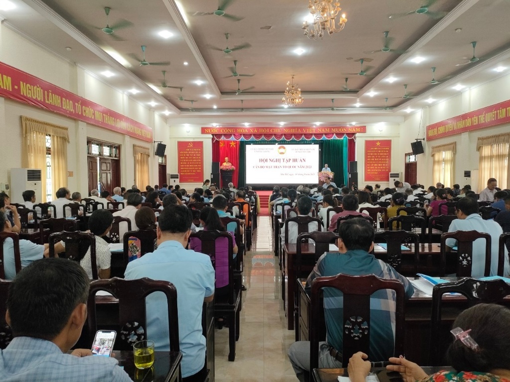 Ủy ban MTTQ huyện Yên Thế phối hợp với Ủy ban MTTQ tỉnh Bắc Giang tổ chức hội nghị tập huấn cán...